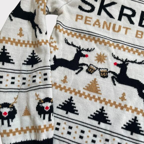 Skrewball Whiskey Sweater Holiday Christmas Drink Reindeer Peanut Butter Size M - Picture 3 of 7